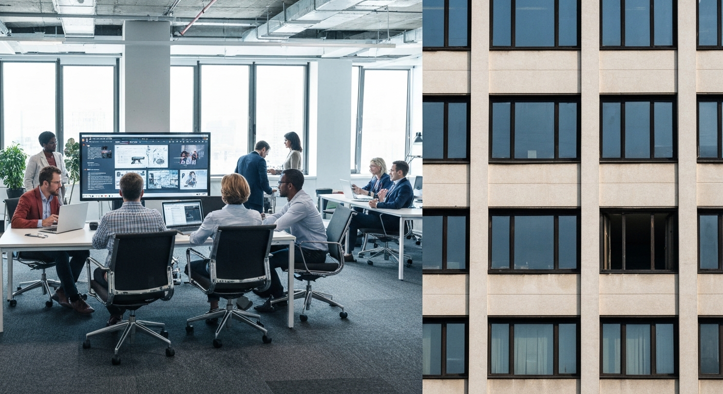 AI splijt kantorenmarkt: top floreert, rest zinkt